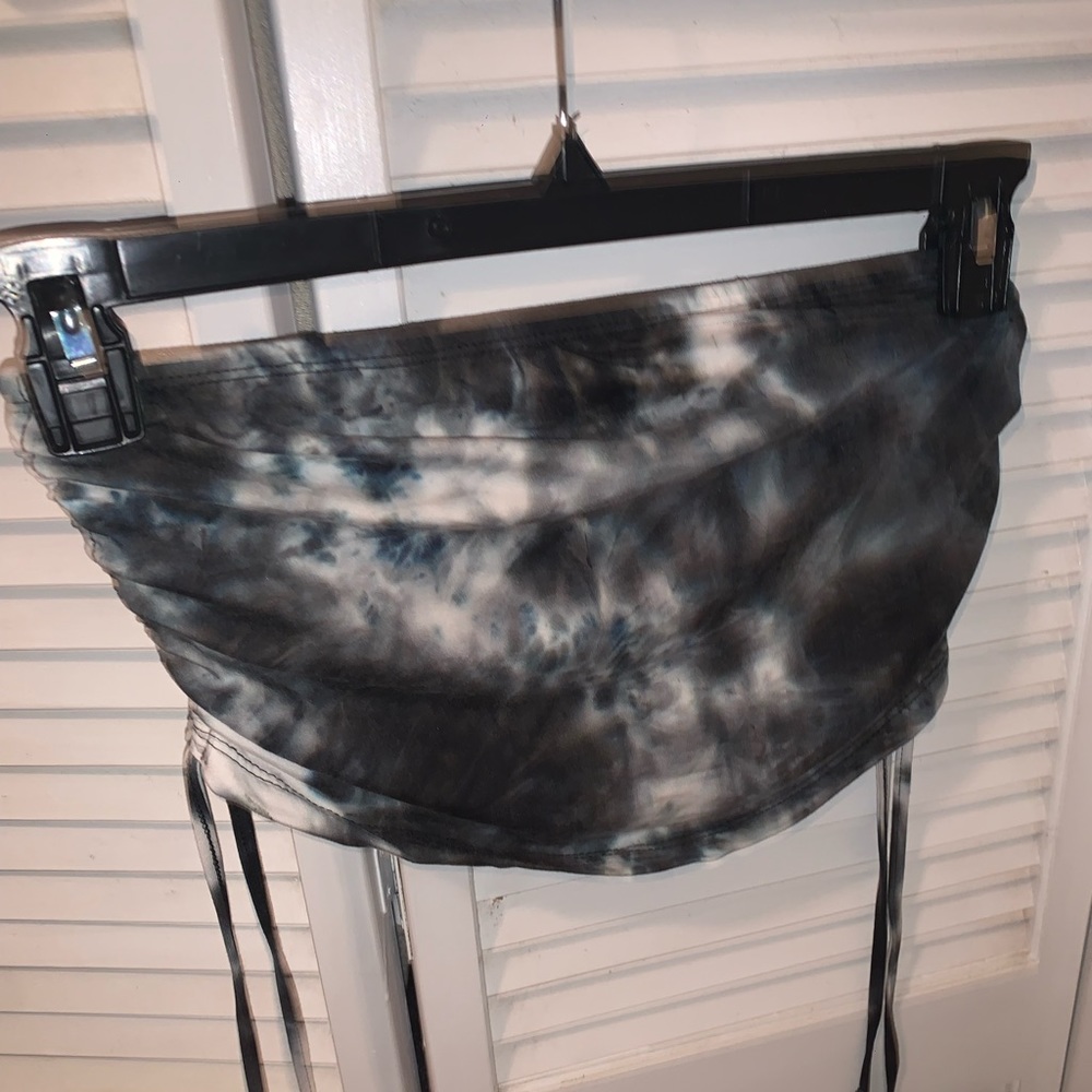 Tie Dye Crop Top with adjustable ties on the side.